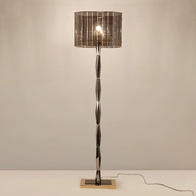 Торшер коричневый Elystra, 31*155 см, LED, Е27, металл, ПММА, 14 Вт