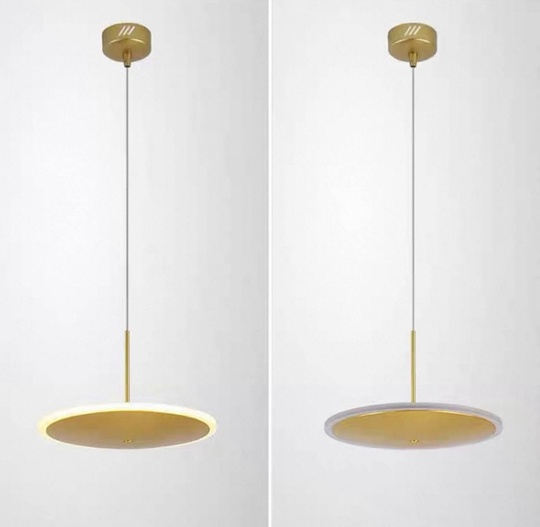 Светильник потолочный, золотой, Evoris, металл, 20*15 см, светодиодная, LED