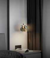 Светильник черный, дымчатый пепел, Alviox, металл, 13*15 см, G4