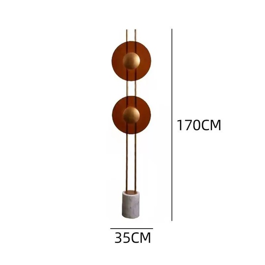 Торшер белый Espryn, 35*35*170 см, LED, мрамор, 15 Вт