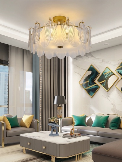 Люстра подвесная, медный, стекло, TUCKER 40*18 металл, E14.