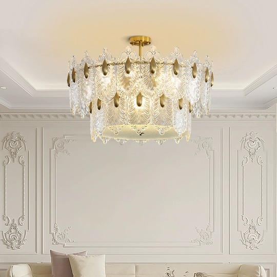 Люстра подвесная, медный, стекло, CHIMES 80*23, металл, E14.