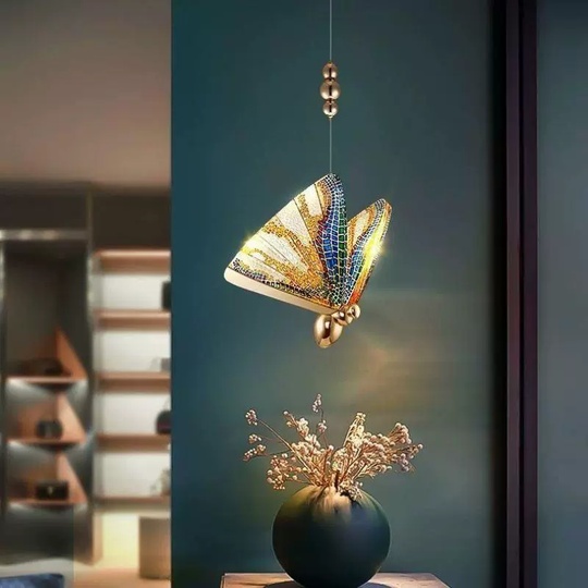 Подвесной светильник золотой Elybron, металл, 18*24 см, светодиодная, LED