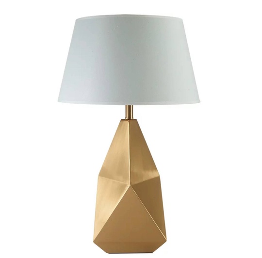 Настольная лампа RHOMB 35*62 золото, белый, металл