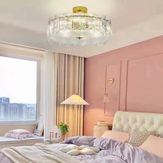 Люстра подвесная, медный, стекло, BEAR 60*18 металл, E14.