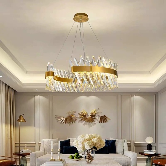 Люстра подвесная, медный, стекло, RADIANT 60*30, металл, LED.