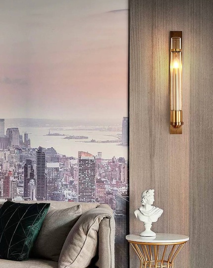 Настенный светильник бронза HAL, Бра 7*60, металл, Е14.