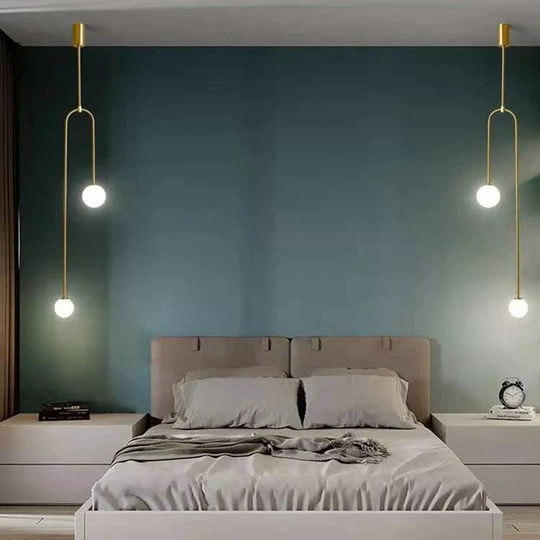 Светильник потолочный, золотой,  Elurox, металл, 26*163 см, G9