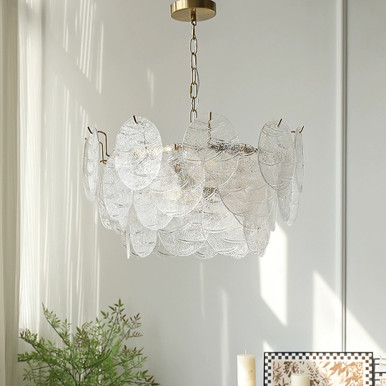 Люстра подвесная, медный, стекло, PERSPICACIOUS 40*26, металл, E14.