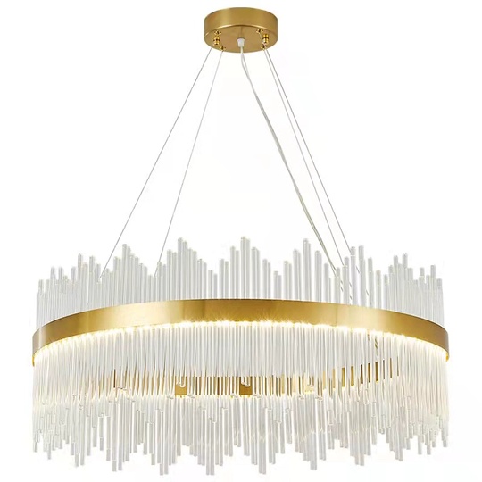 Люстра подвесная, медная, стекло, DICLE 50*26, металл, LED.