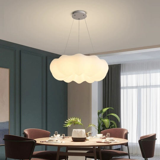 Люстра подвесная, серебро, ПММА, ABELARD 30*13.5, металл