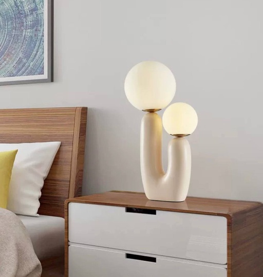 Настольная лампа NOVA 28*48, розовый, смола