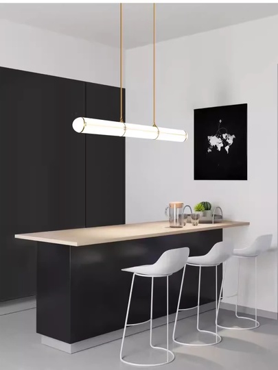 Светильник подвесной, медный, Elvorex, металл, 120*10 см, светодиодная, LED