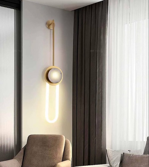 Настенный светильник, Бра, HUBERT 20*150, бронза, металл, LED.