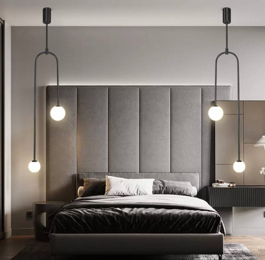 Светильник потолочный, черный, Elirvo, металл, 23*120 см, G9