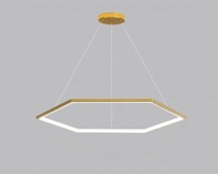 Люстра подвесная, медь, ПММА, OREO 100*120 металл, LED.