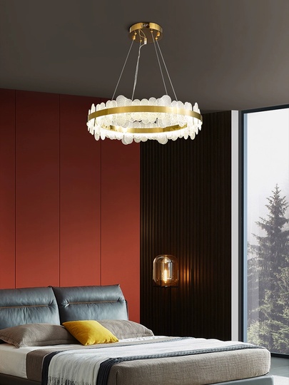 Люстра подвесная, медный, стекло, STUNNING 50*15, металл, LED.