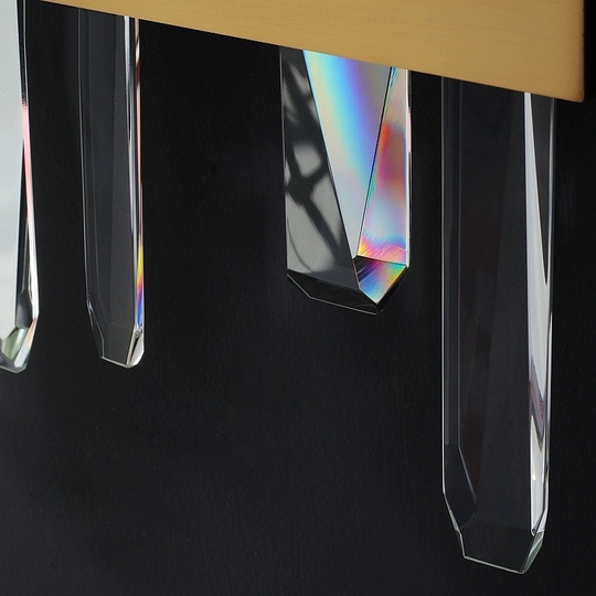 Настенный светильник ELLAN, Бра, 20*30, бронза, металл, хрусталь, G9.