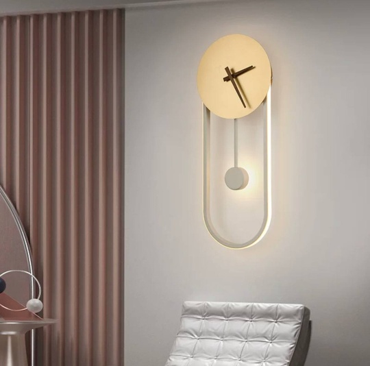 Настенный светильник, Бра, FREDERICK 22*56, песочно-белый, золотой, металл, LED.