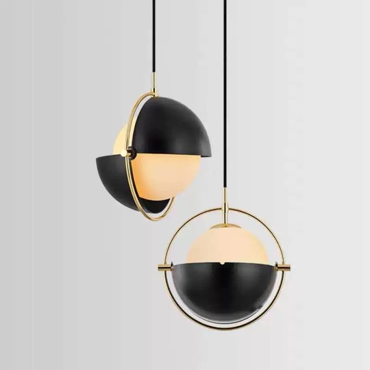 Люстра черная Orvinti, металл, 38*40 см, Е27