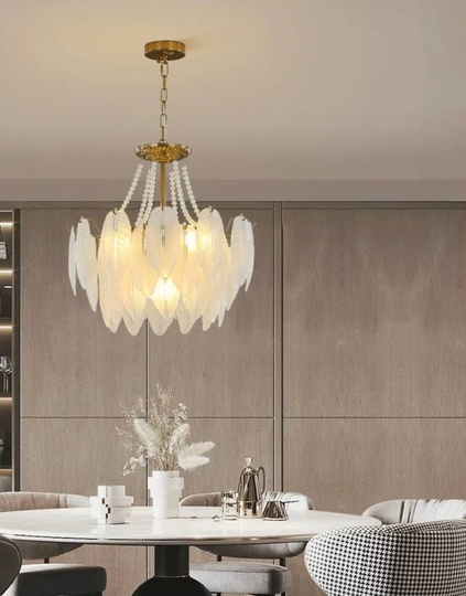 Люстра подвесная, медный, стекло, AMARYLLIS 80*45, металл, E14.