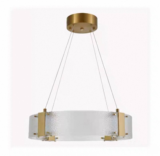 Люстра подвесная, золото, стекло, CHAIM 60*10, металл, LED