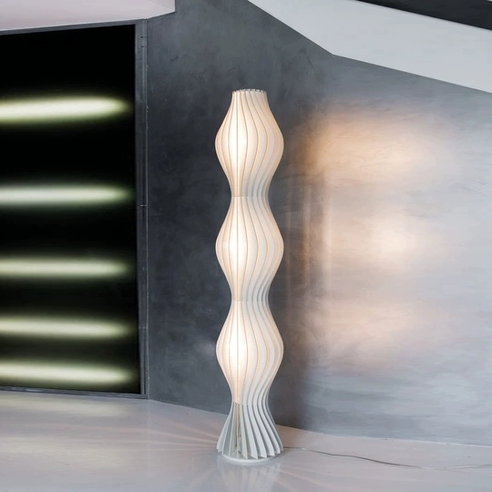 Торшер белый Elyptic, 35*35*173 см, LED, ПММА, 14 Вт