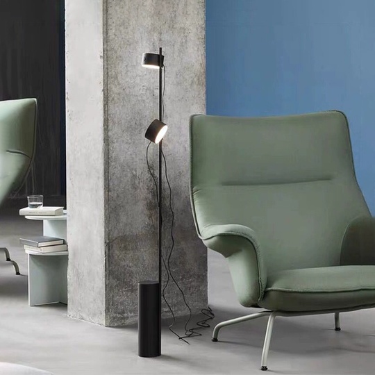 Торшер черный Elypta, 22*136 см, LED, металл, 7 Вт