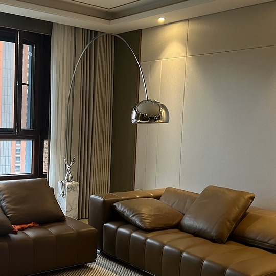 Торшер серый Ocelix, 200*250 см, LED, Е27, мрамор, 14 Вт