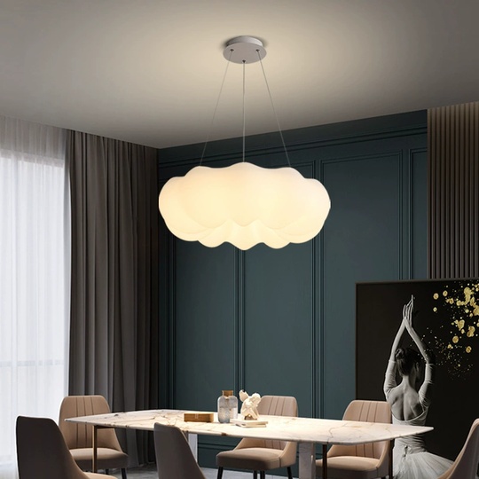 Люстра подвесная, серебро, ПММА, ABELARD 45*16, металл