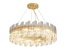 Люстра подвесная ERDEN 50*25 золото, стекло, металл, Е14.