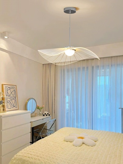 Люстра подвесная, серебро, ПММА, BENWICK 60*20, металл, LED.