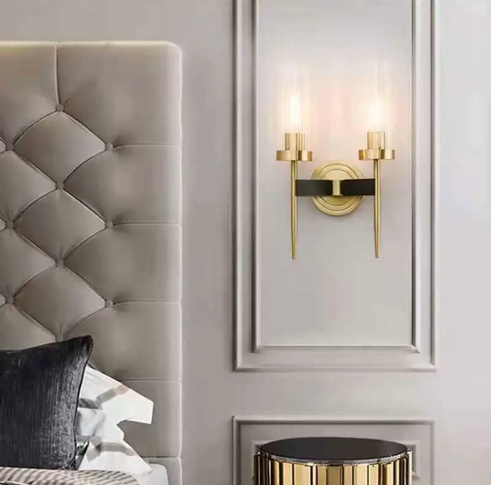 Настенный светильник DON, бра 12*40, бронза, металл, Е27.