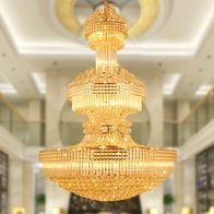 Люстра подвесная, золото, хрусталь, BARNEY 180*250 металл, E14.
