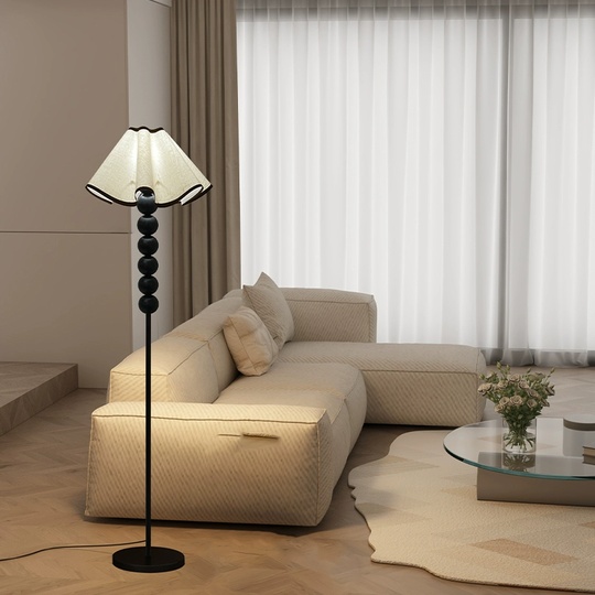 Торшер черный Alvorem, 25*25*160 см, LED, Е27, металл, 10 Вт