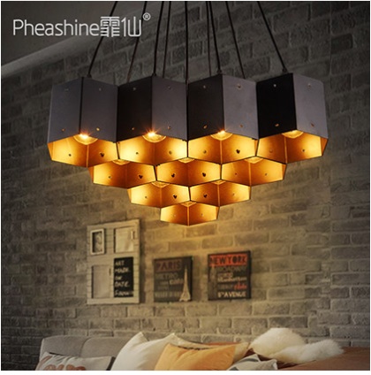 Люстра Loft промышленный стиль тема ресторан бар художественная лампа ретро ностальгический отель