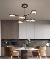 Люстра черная, FIONA металл, 100*54 см, светодиодная, LED