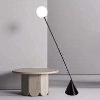 Торшер, черный, белый, Kirsal 30*180, светодиодный, металл, ПММА