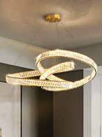 Люстра подвесная, бронза, хрусталь, RUFUS 80*30 металл, LED