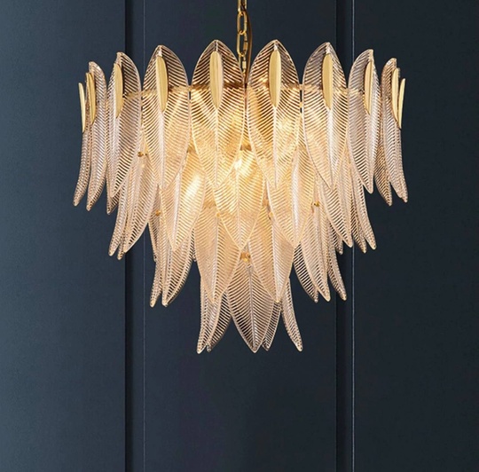 Люстра подвесная, медный, кристалл, BELLE 80*63, металл, E14.