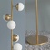 Торшер золото Luxor, 32*164 см, LED, G9, металл, 15 Вт