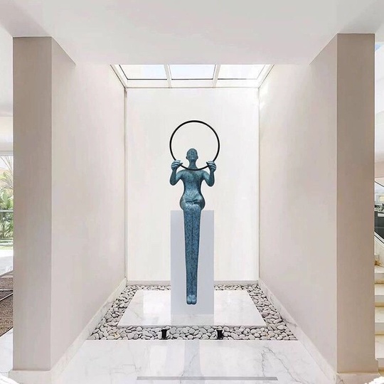 Торшер голубой Nordic Humanoid, 55*200 см, LED, стекловолокно, 20 Вт