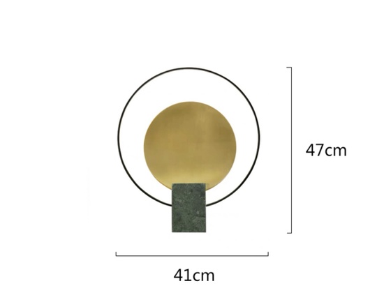 Лампа настольная золото Nordic Mangle, 41*47 см, LED, металл