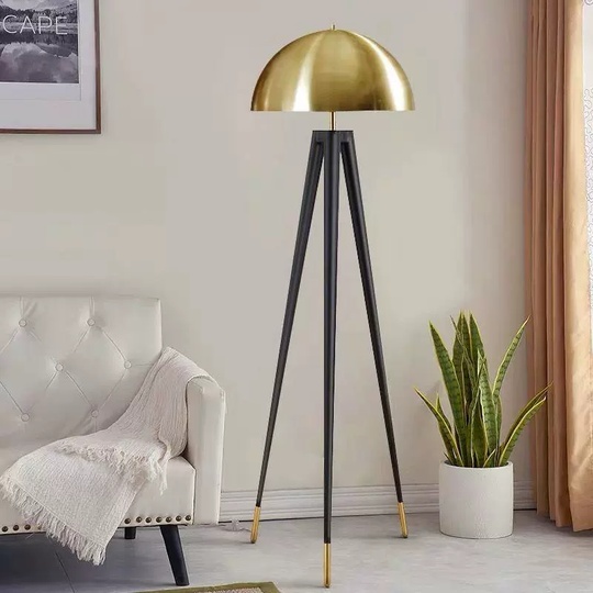Торшер черный Arvion, 50*165 см, LED, Е27, металл, 14 Вт