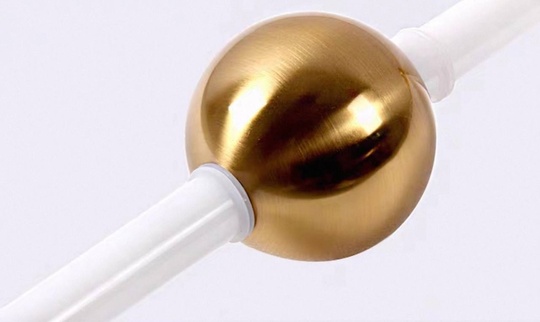 Люстра золотая Elyxi, металл, 120*60 см, светодиодная, LED