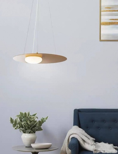 Люстра золотая Avexo, металл, стекло 48*1.5 см, светодиодная, LED