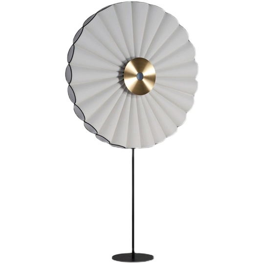 Торшер, белый, золото, Random White 75*175, LED, металл, ткань