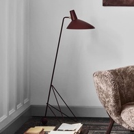 Торшер бордовый Viva Vinous, 57*156 см, светодиодный, Е27, металл, 15 Вт