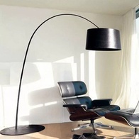 Торшер черный Ellivra, 200*220 см, LED, Е27*3, металл, 24 Вт