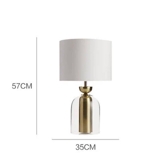 Настольная лампа NOKSI 35*58, бронза, металл, стекло